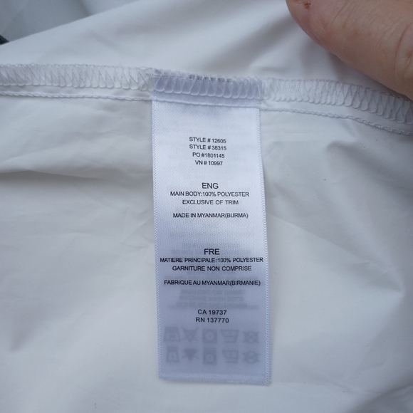 Elevate Microsoft Logo White Gray Windbreaker Zip Up Jacket Mens XL - Picture 8 of 11